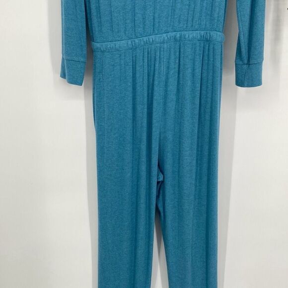 Roller Rabbit Agatha Jumpsuit Ribbed Pajamas One-Piece Drawstring Pockets Soft & - Picture 9 of 13